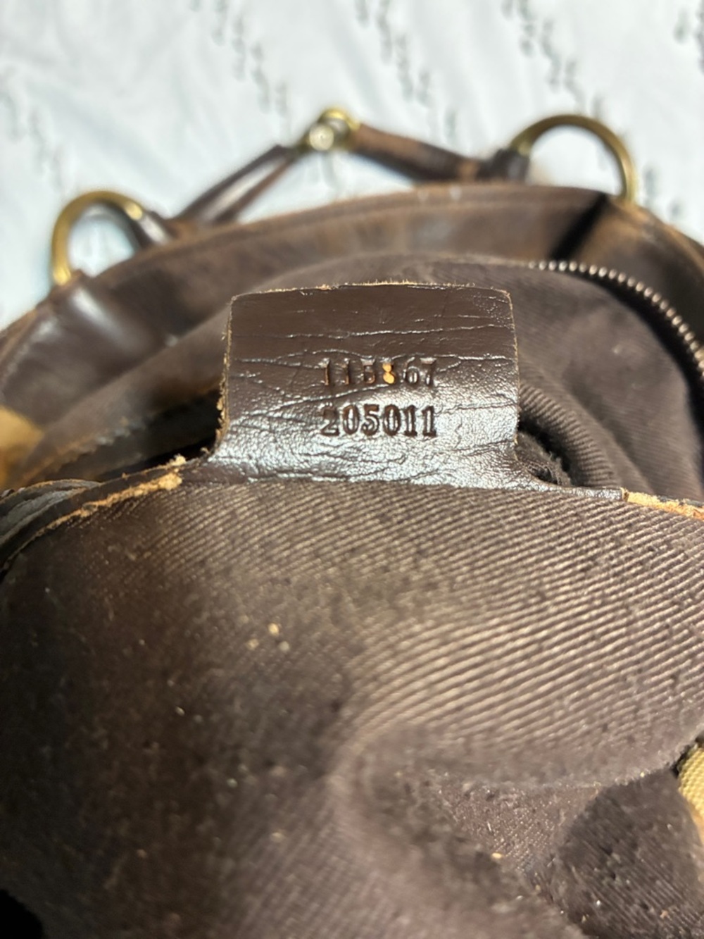 Gucci Beige and Brown Monogram Hobo Bag - Picture 7 of 8